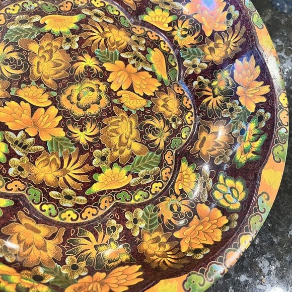 Daher England Tin Decorated Ware - Vintage 1971 - Beautiful Fall Colors - Picture 8 of 12